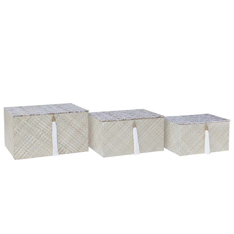 Jes & Gray White Fern Box-