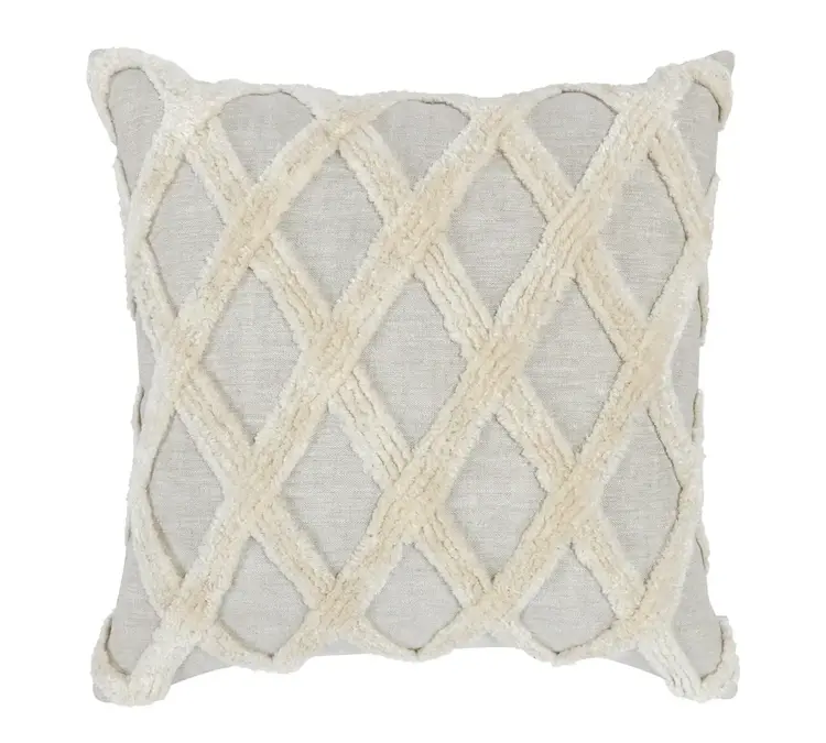 CH Ellett Natural/Ivory Pillow, 22" x 22"