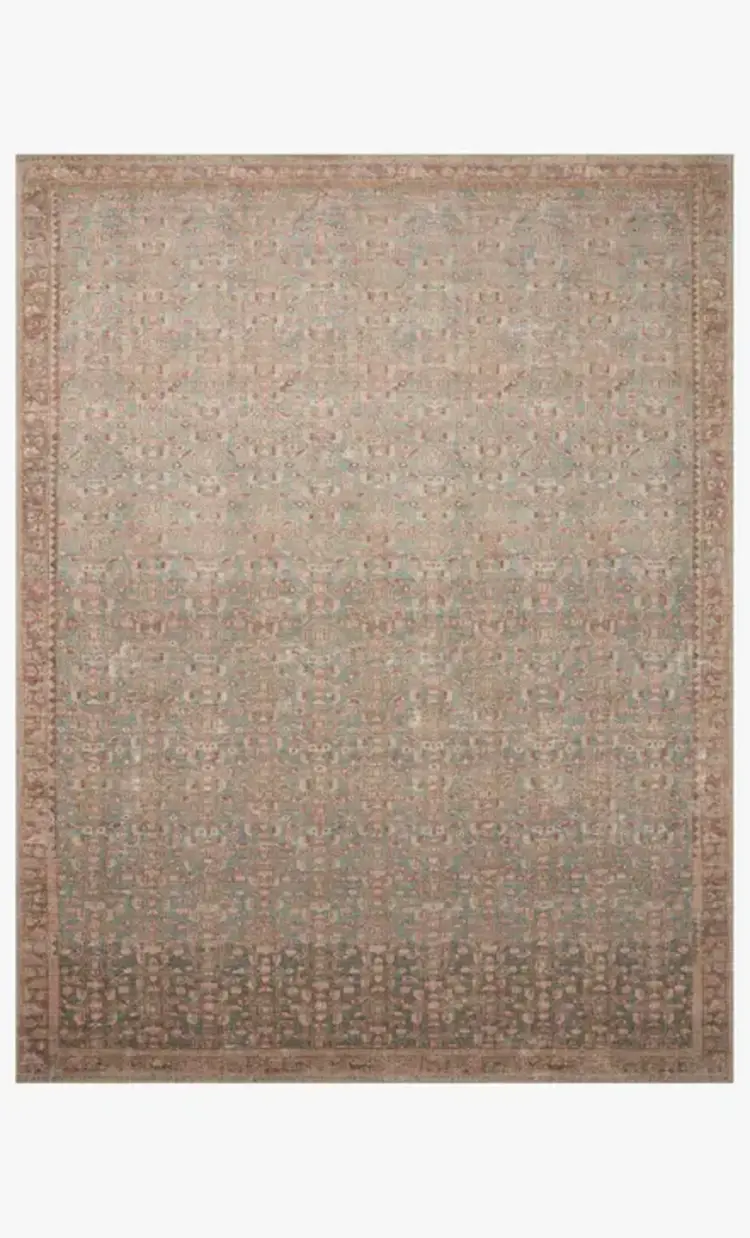 Aubrey-AUB-04 Blue/Terracotta, 2'6" x 7'6"