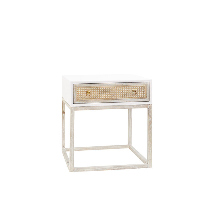 Beyond Borders Alana Side Table- WWH Body / WHS Top