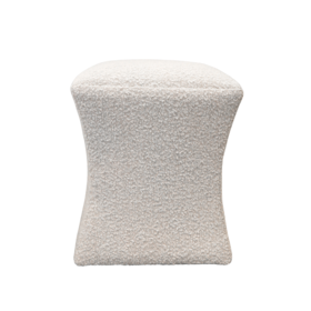 Atelier Home Zoe Ottoman- Boucle Ivory
