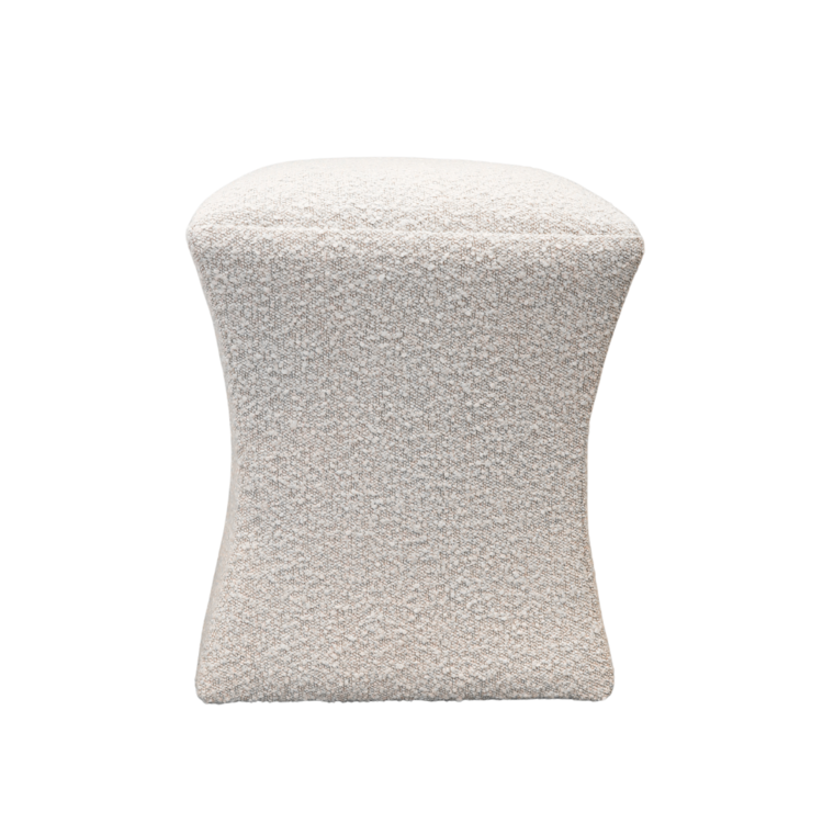 Atelier Home Zoe Ottoman- Boucle Ivory