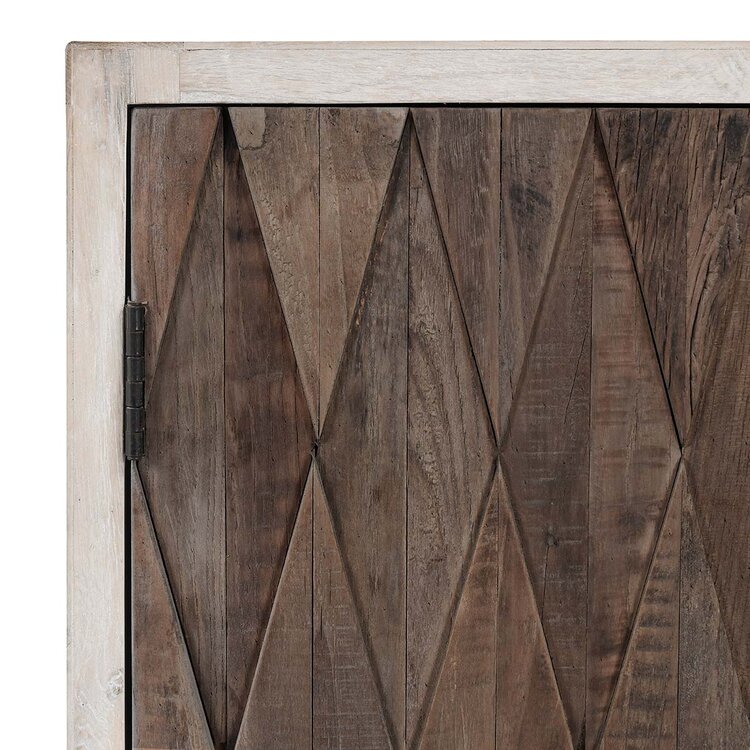 Anton 4 Door Sideboard- Beige/Natural