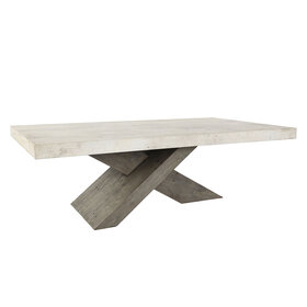 Durant Coffee Table Distressed- Gray/Weathered