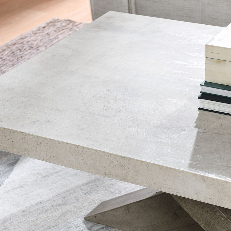 Durant Coffee Table Distressed- Gray/Weathered