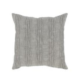 SLD Gratitude Gray Pillow, 22" x 22"