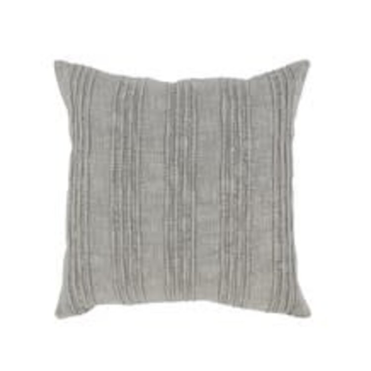 SLD Gratitude Gray Pillow, 22" x 22"