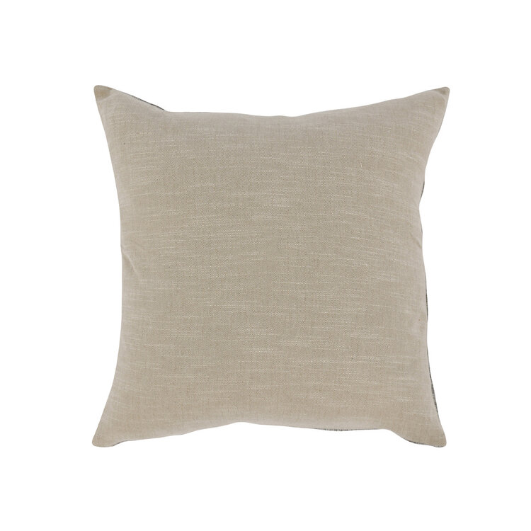 SLD Gratitude Gray Pillow, 22" x 22"