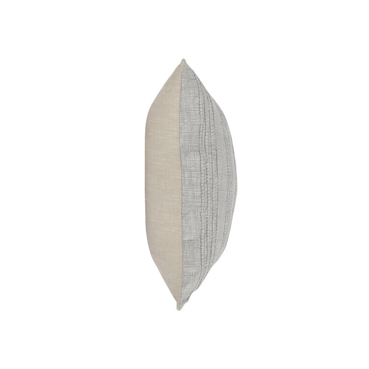 SLD Gratitude Gray Pillow, 22" x 22"