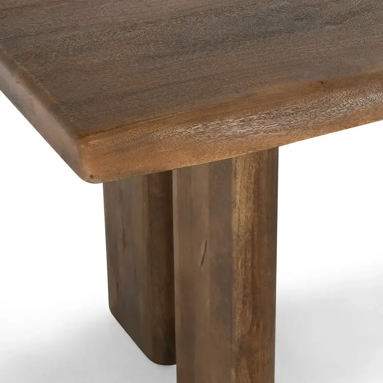 80" Holmes Mango Wood Dining Table- Artisan Brown