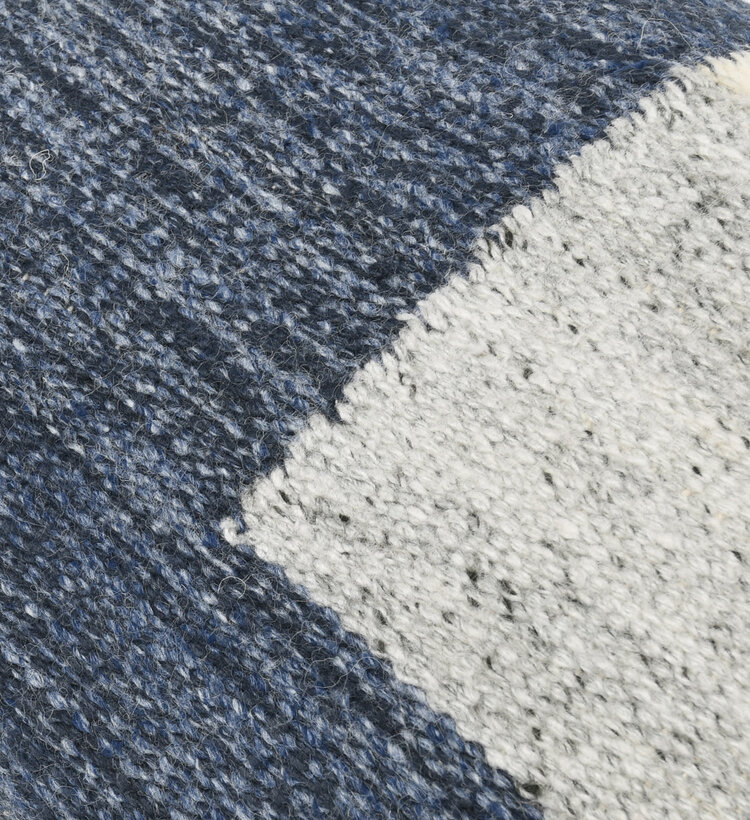 Kass Night Blue/Gray Pillow, 14" x 26"