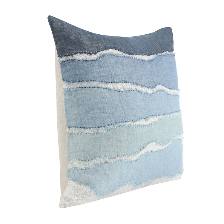 ST Capri Blue Multi Pillow, 22" x 22"