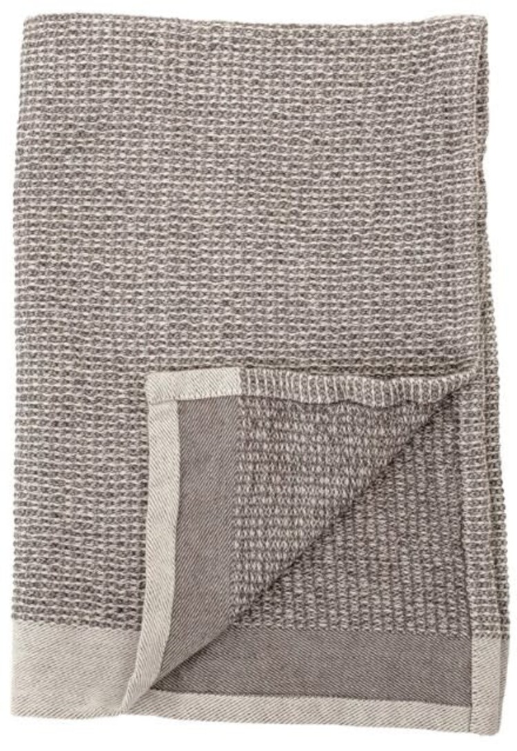 Waffle Weave Gray Kitchen Towels- set of 2