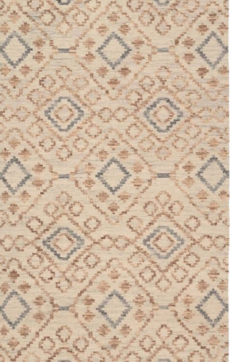 Jelly Roll Sky Handwoven Wool Rug, 2' x 3'
