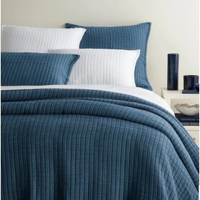 Boyfriend Matelasse Coverlet, Aegean Queen