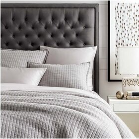 Boyfriend Matelasse Coverlet, Grey King