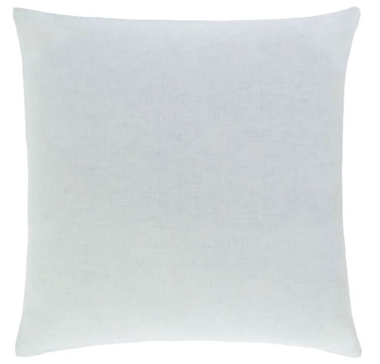 Lush Linen Sham, Sky Euro