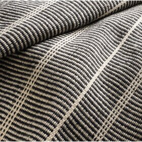 Samson Black Handwoven Indoor / Outdoor Rug, 6" x 9"