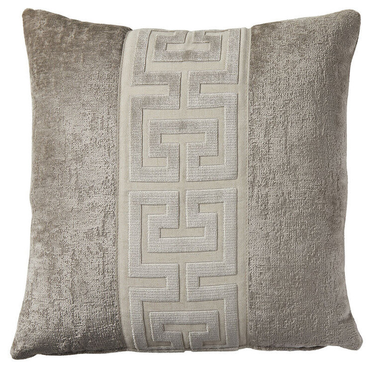 Hamlet Taupe Wide Key Tape Feather, 22" x 22"