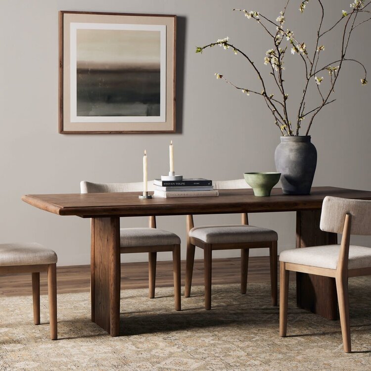 Four Hands Glenview Dining Table- Weathered Oak