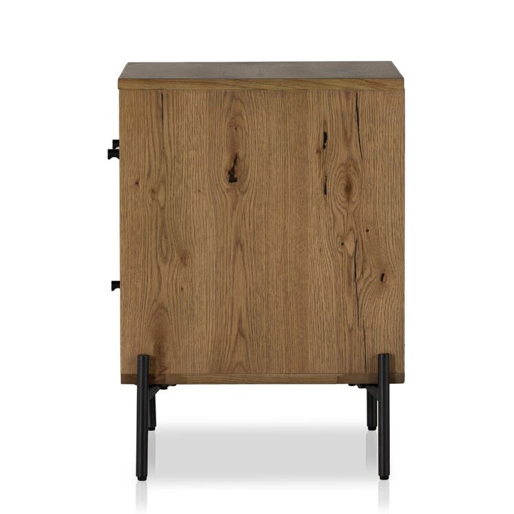 Four Hands Eaton Nightstand- Amber Oak Resin