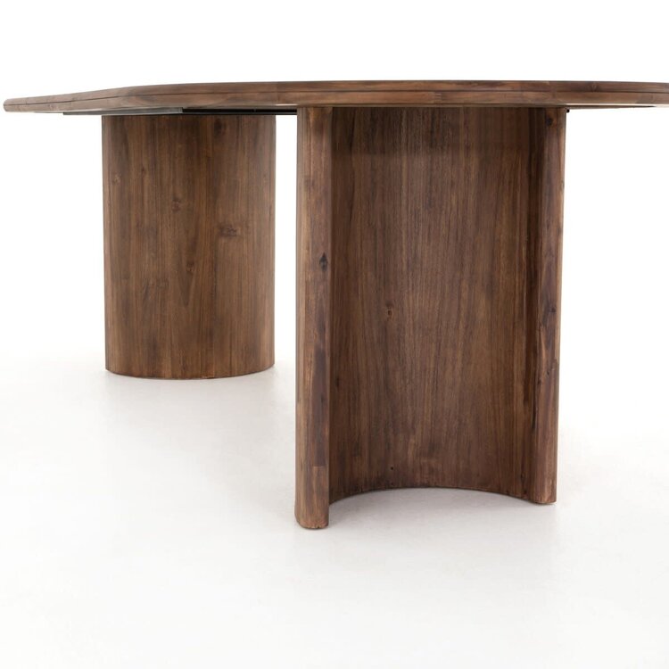 Four Hands 94" Paden Dining Table- Seasoned Brown Acacia