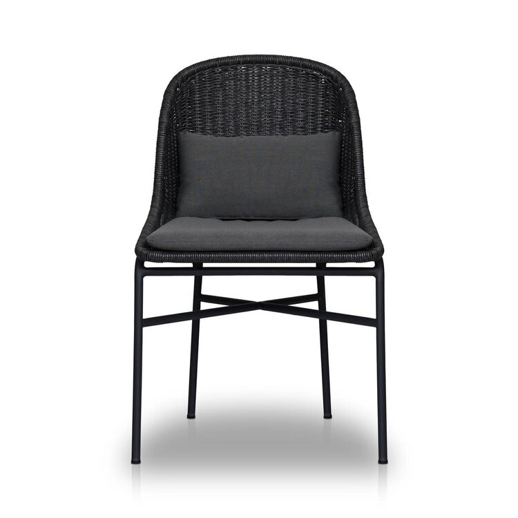 Four Hands Jericho Outdoor Dining Chair- Arashi Graphite