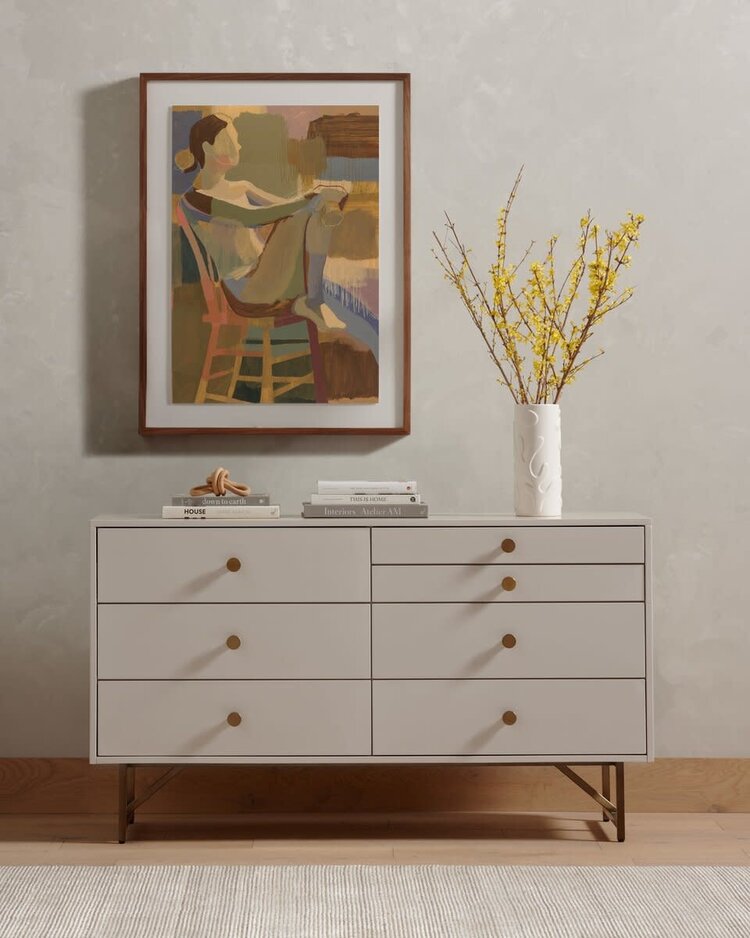 Four Hands Van 7 Drawer Dresser- Matte Alabaster