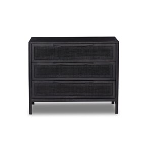 Four Hands Sydney Large Nightstand- Black Wash