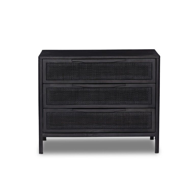Four Hands Sydney Large Nightstand- Black Wash