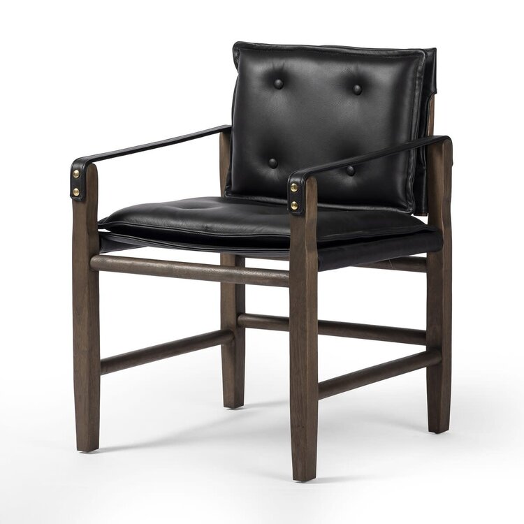 Four Hands Lenz Dining Armchair- Carson Black