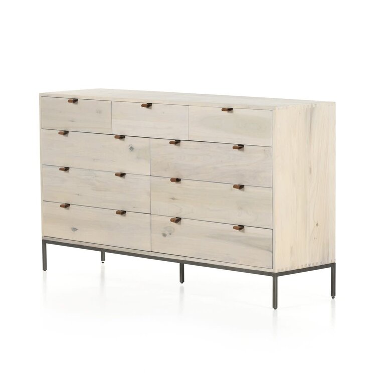 Four Hands Trey 9 Drawer Dresser- Dove Poplar