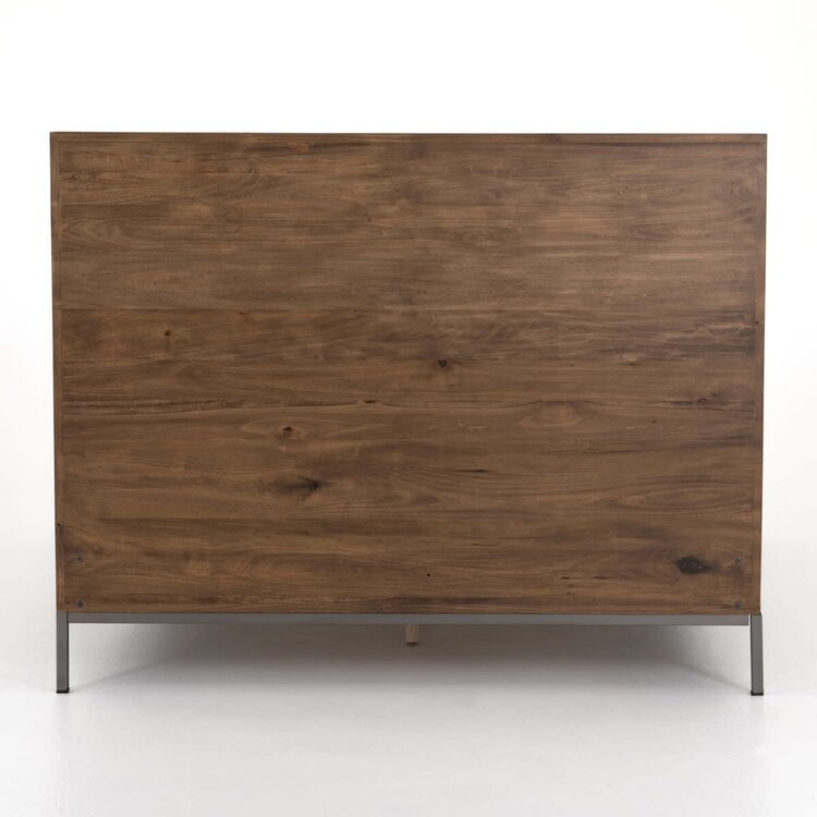 Four Hands Trey Bed, King Auburn Poplar