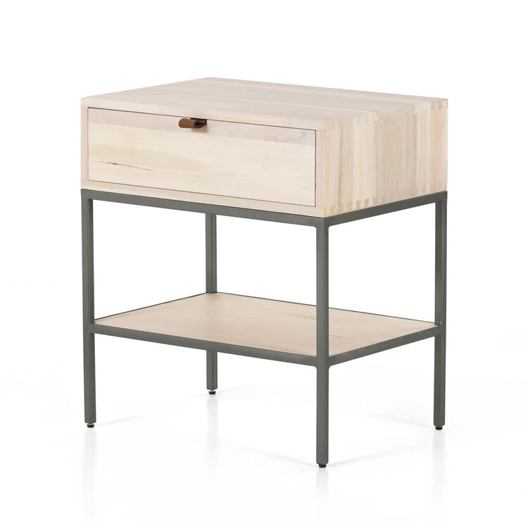 Four Hands Trey Nightstand- Dove Poplar