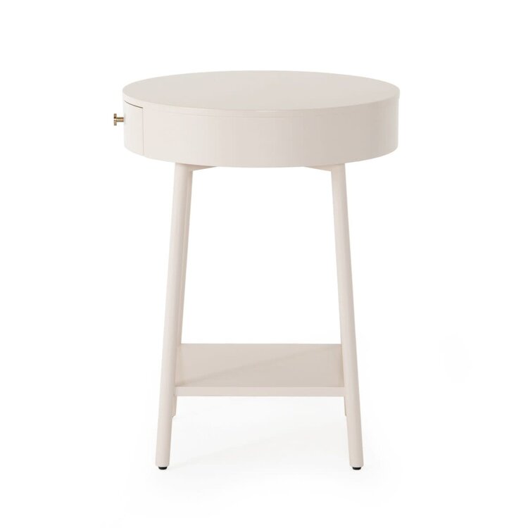 Four Hands Van Nightstand- Matte Alabaster