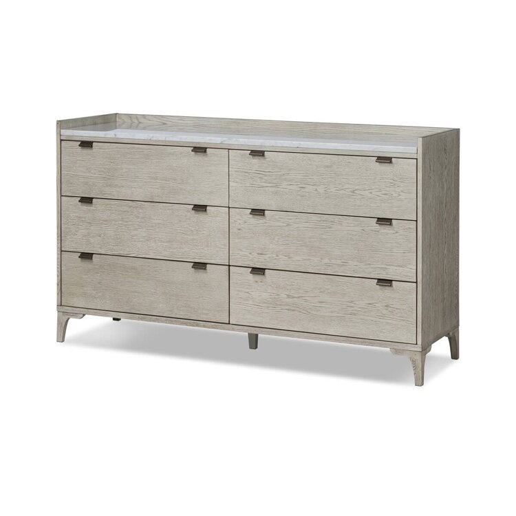Four Hands Viggo 6 Drawer Dresser- Vintage White Oak