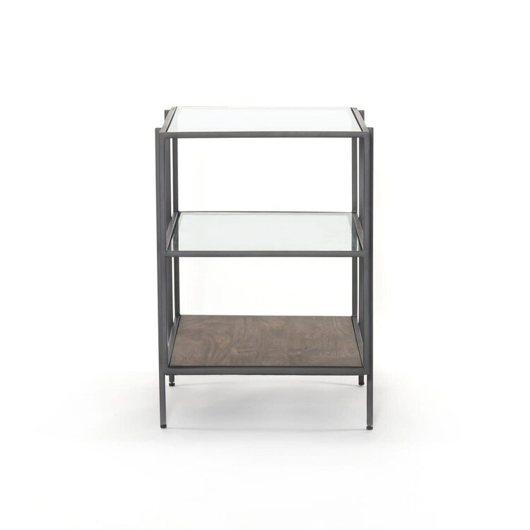 Four Hands Byron Nightstands- Dark Iron