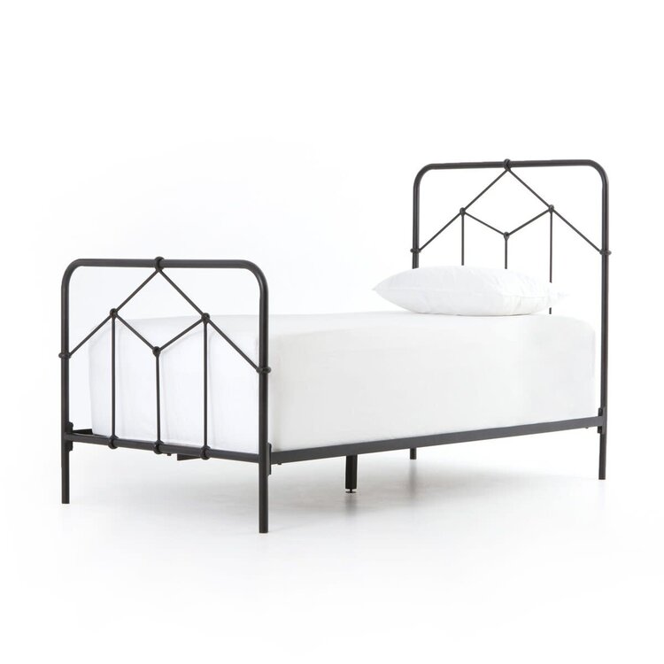 Four Hands Casey Bed, Twin Sandblasted Black