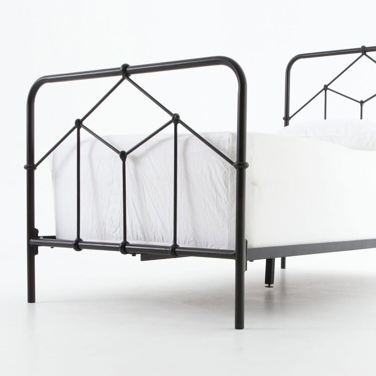 Four Hands Casey Bed, Twin Sandblasted Black