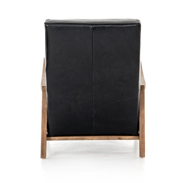 Four Hands Chance Recliner- Dakota Black
