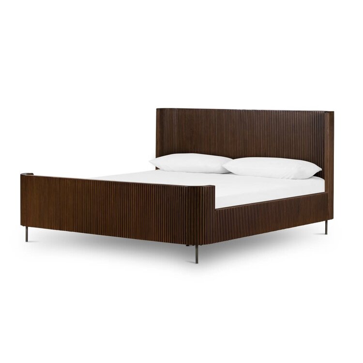 Four Hands Fletcher Bed, King Terra Brown Oak