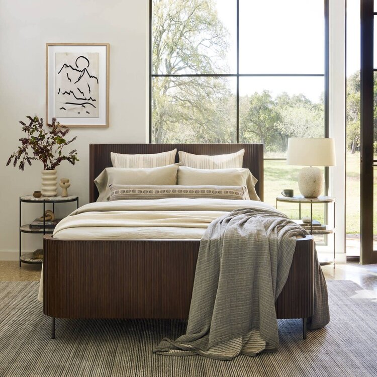 Four Hands Fletcher Bed, King Terra Brown Oak