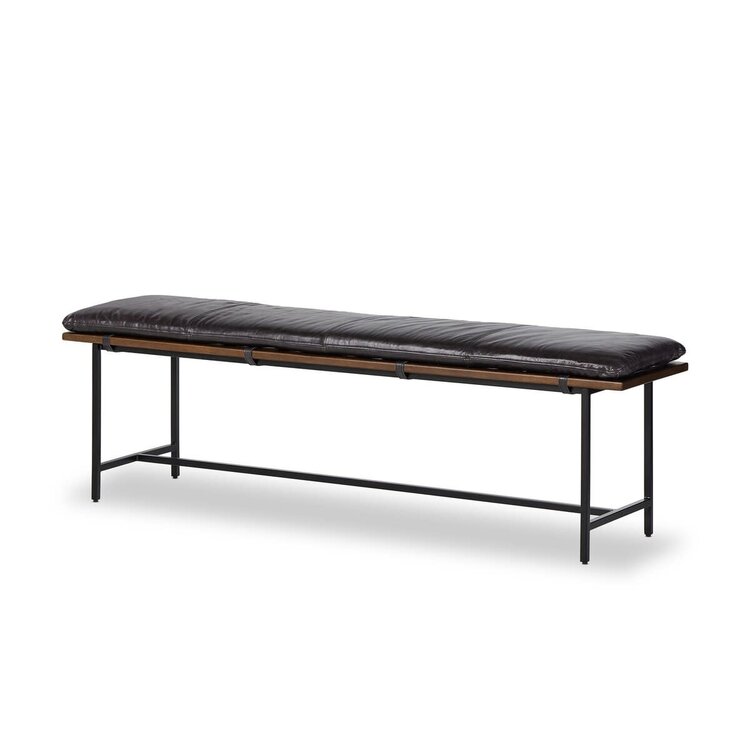 Four Hands Gabine Accent Bench- Sonama Black