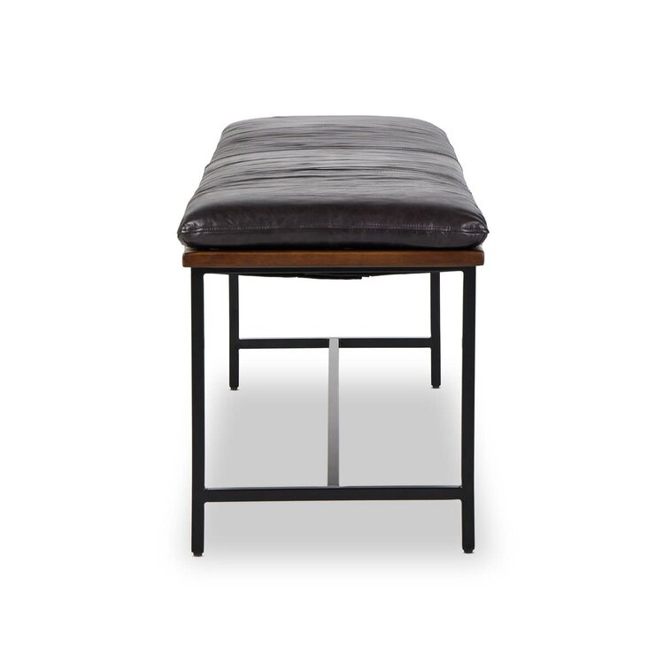 Four Hands Gabine Accent Bench- Sonama Black