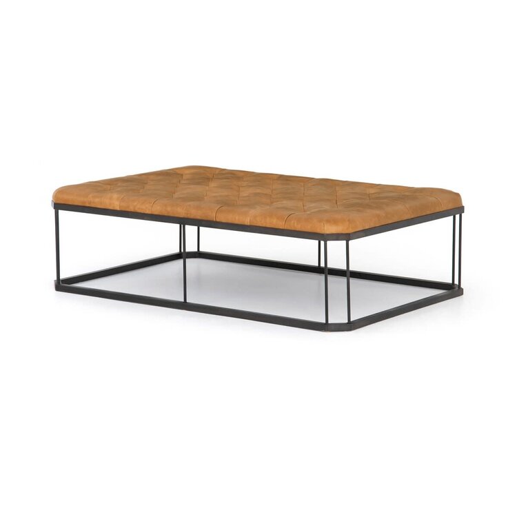 Four Hands Isle Ottoman- Palermo Butterscotch