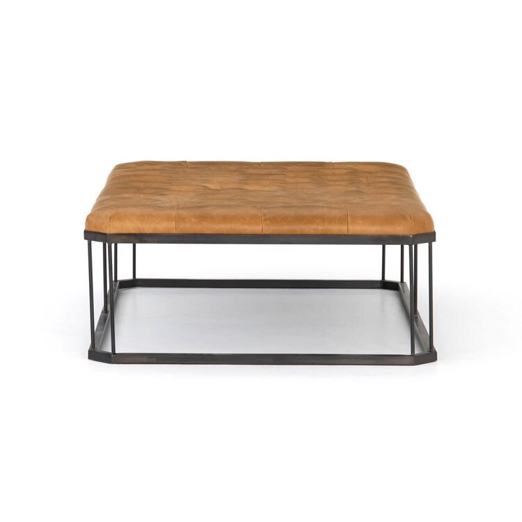 Four Hands Isle Ottoman- Palermo Butterscotch