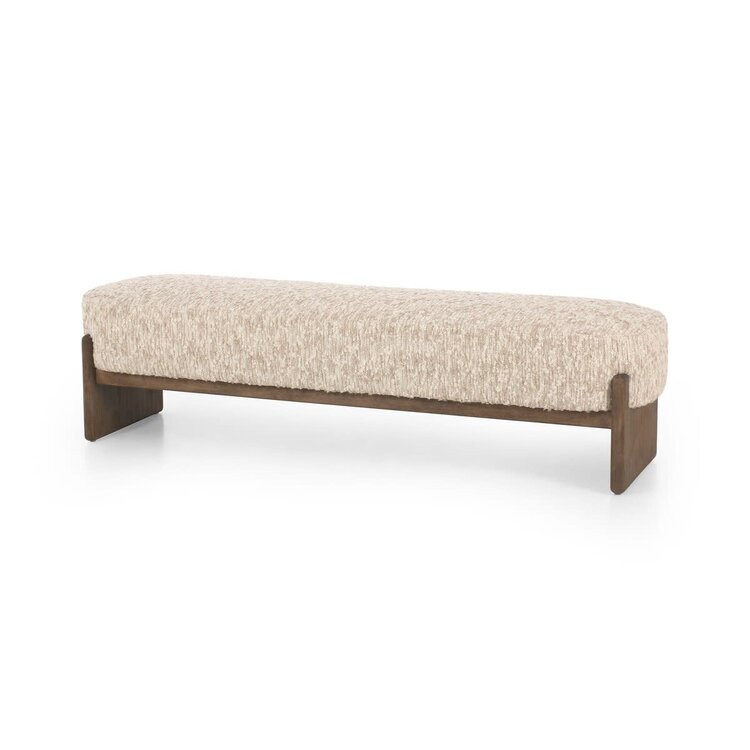 Four Hands Kirby Accent Bench- Solema Cream