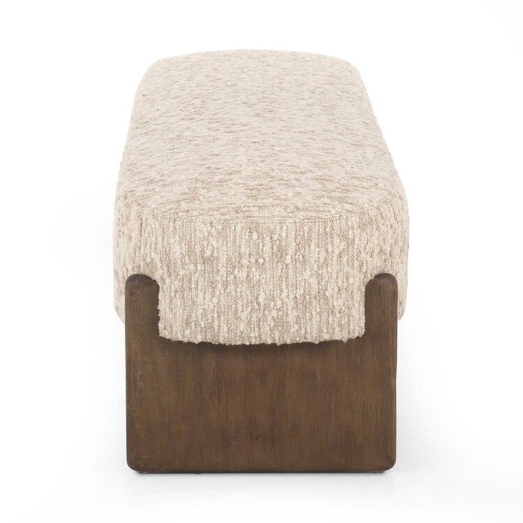 Four Hands Kirby Accent Bench- Solema Cream