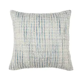 EQ Trona Blue/Ivory Pillow, 22" x 22"