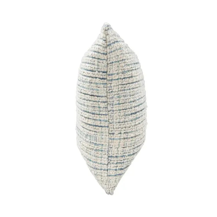 EQ Trona Blue/Ivory Pillow, 22" x 22"